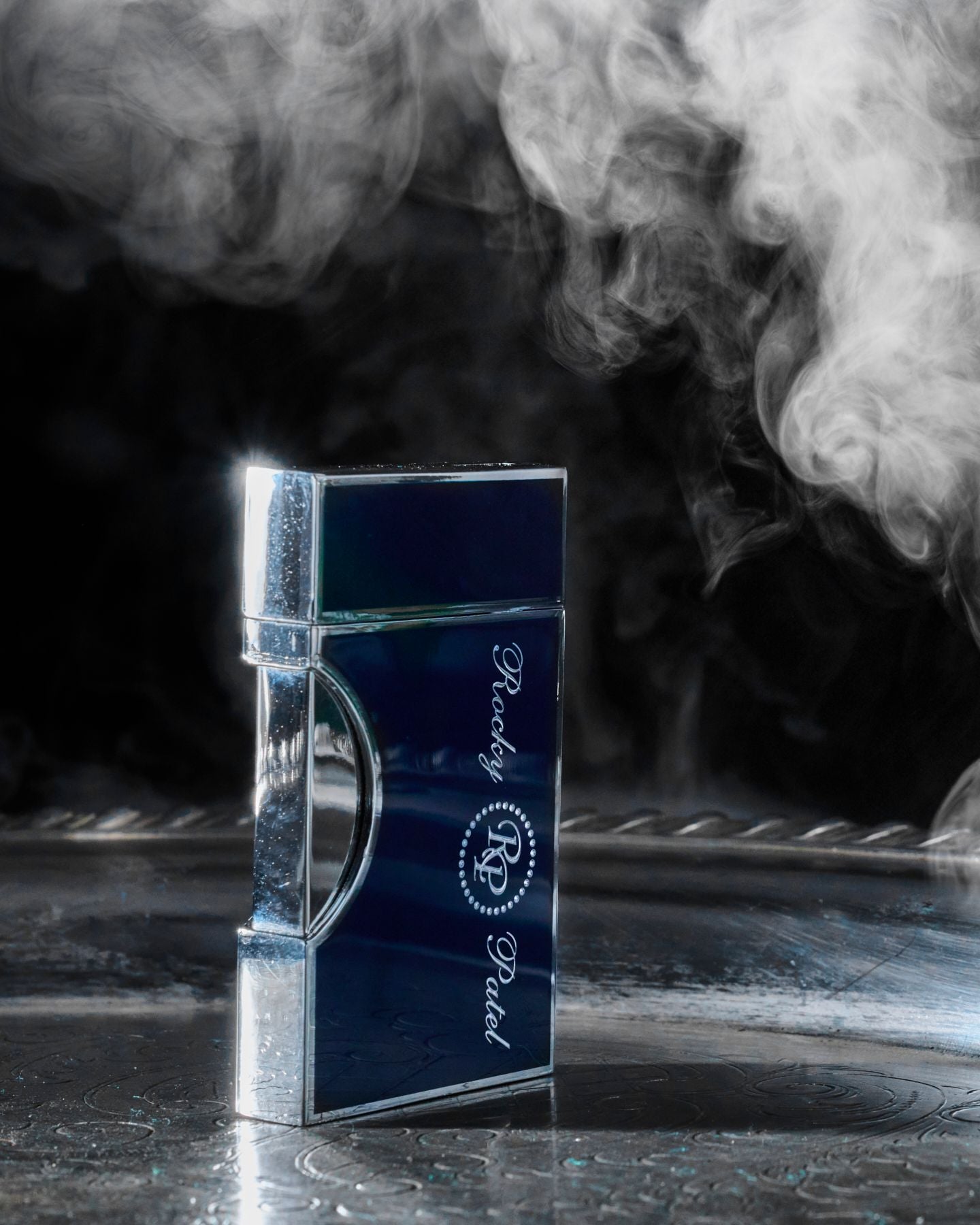 ROCKY PATEL CREST TORCH NAVY BLUE/CHROME