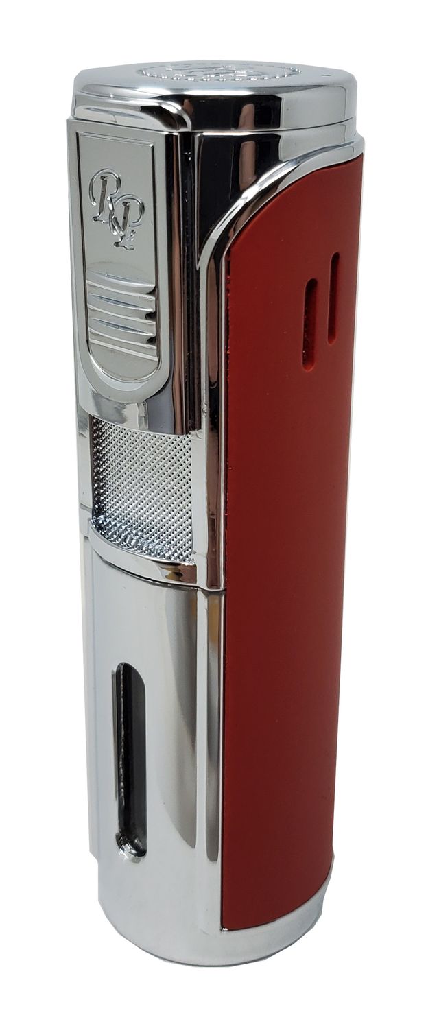 ROCKY PATEL ENVOY COLLECTION TORCH CHROME & SOFT TOUCH RED